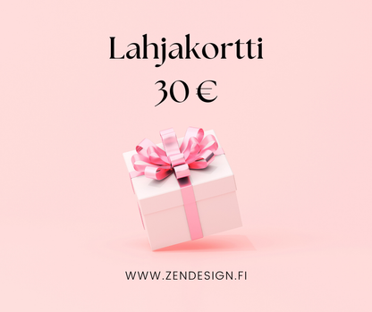 Zen Design lahjakortti