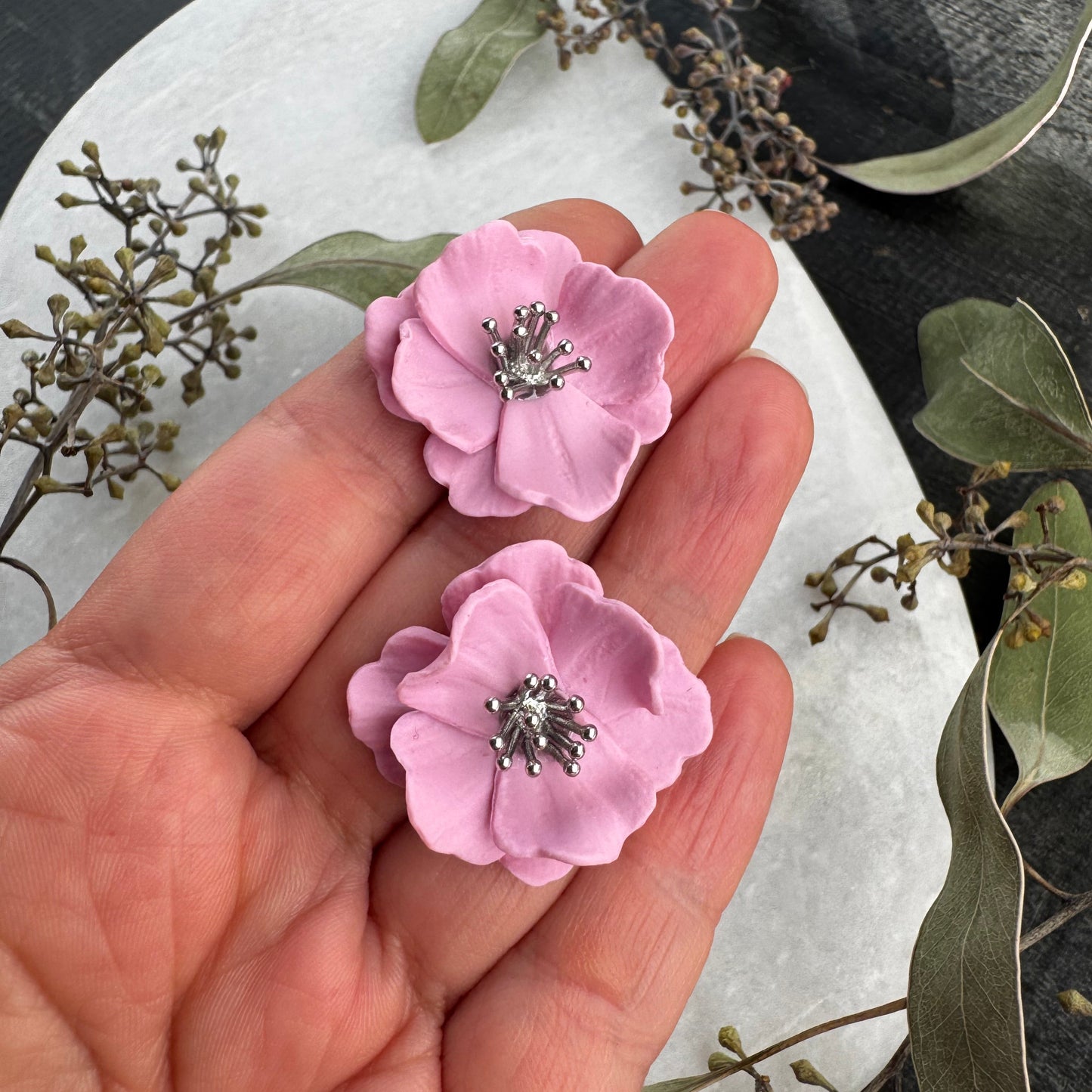 Kuiske -nappikorvakorut ⎮ Kulta/hopea