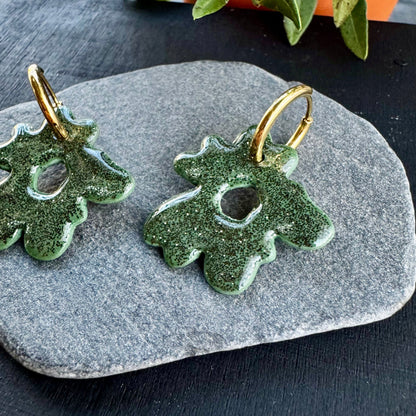 Retrokukka Glitter -korvakorut ⎮ Eri värejä