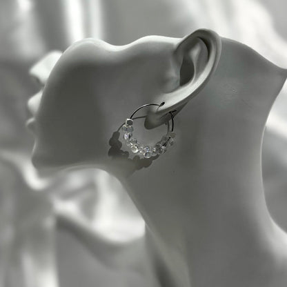 Kuura rengas -korvakorut ⎮ Hopea