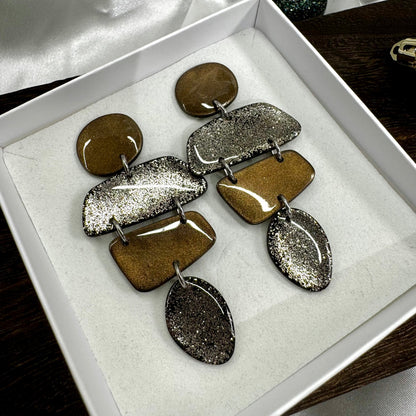 Polku -korvakorut ⎮ Kulta/hopea