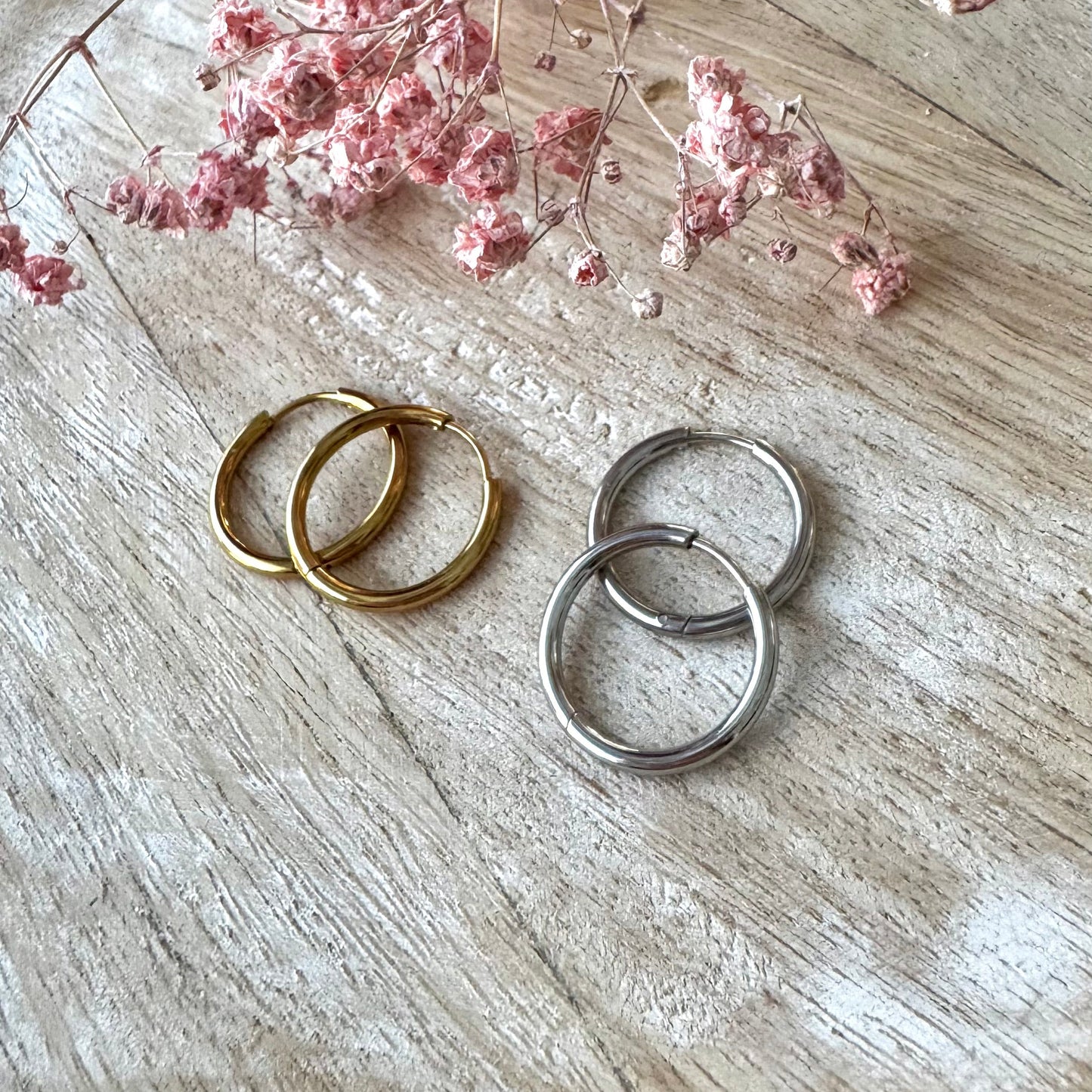 Huggie-renkaat 20x2 mm