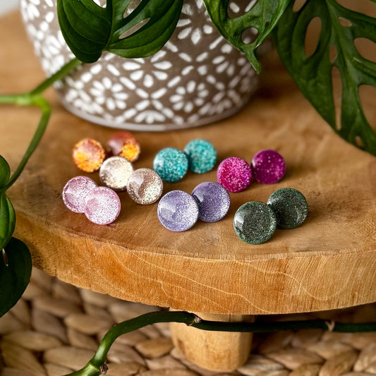 Glitter -nappikorvakorut ⎮ 2 Mix