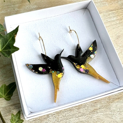 Hummingbird -korvakorut ⎮ Kulta