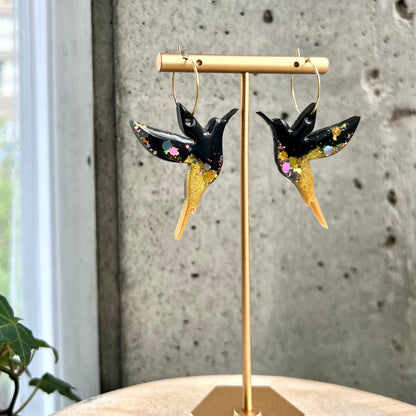 Hummingbird -korvakorut ⎮ Kulta