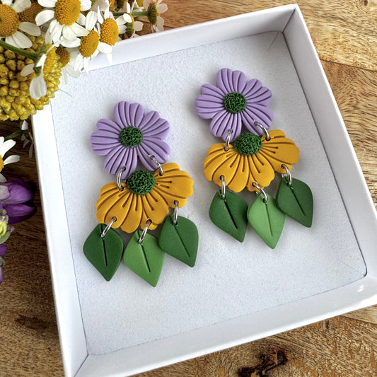 Kesäheinä & lehdet -korvakorut